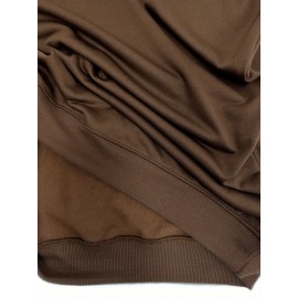 [Cozy Plus Size Sweatshirt] Polyester Plus Size Women's White Bow Print Sweatshirt - Cozy, Comfortable, Machine Washable Fall & Winter Pullover with Digital Butterfly Design